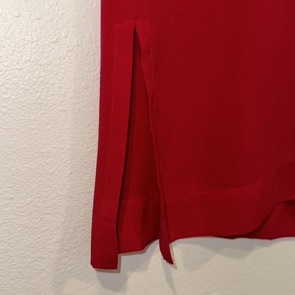 Classiques for Nordstrom 100% Silk Red Sleeveless Blouse Size XS EUC - Picture 3 of 7